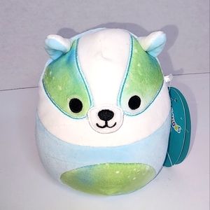 🎂BANKS 🦡 Blue Tie Dyed Badger Original Squishmallow by Kelly Toy ☆》NWT《